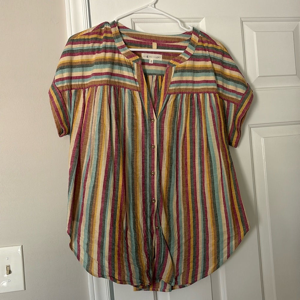 Lou & Grey for Loft striped top